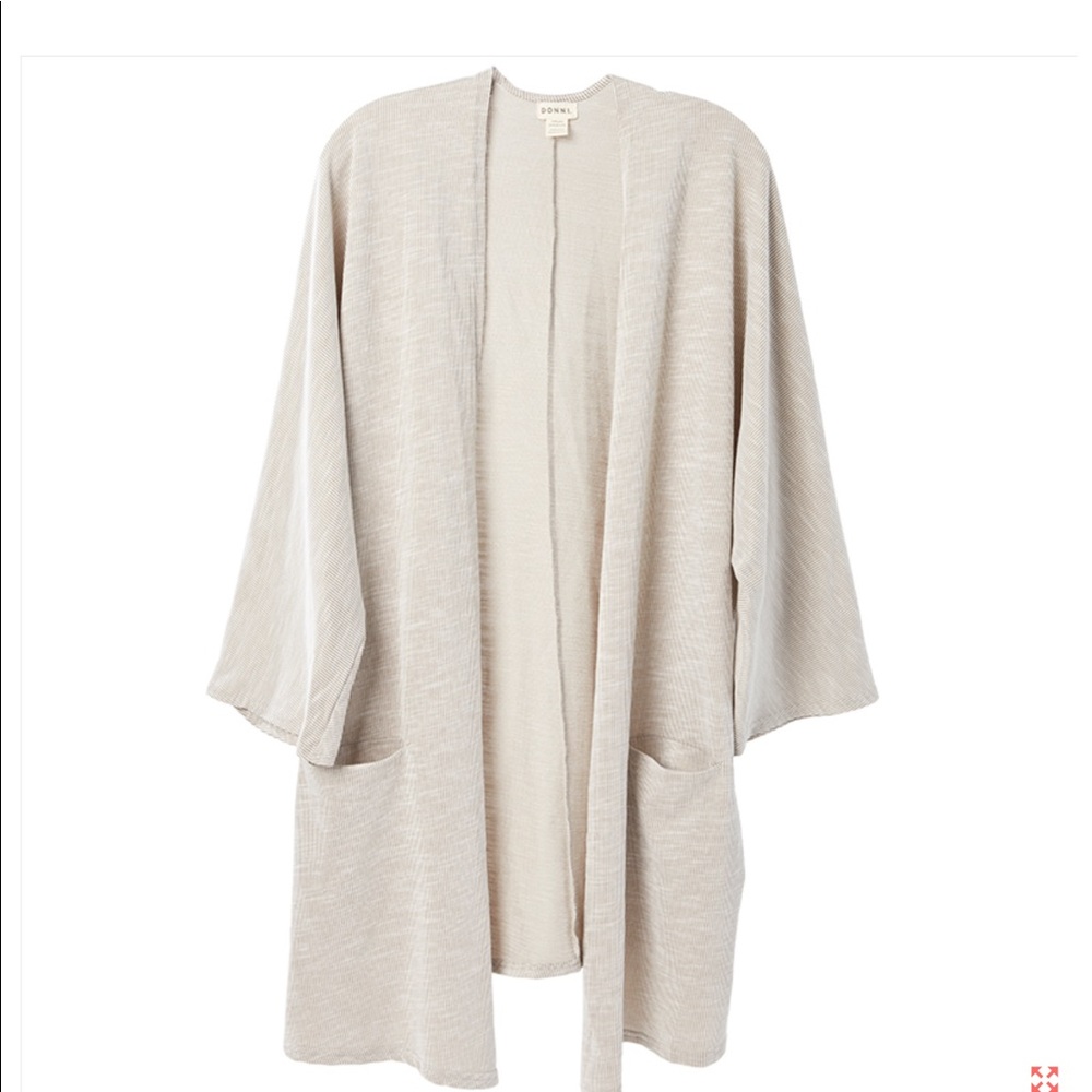 Donni Ribbed Sweater Coat New with tags